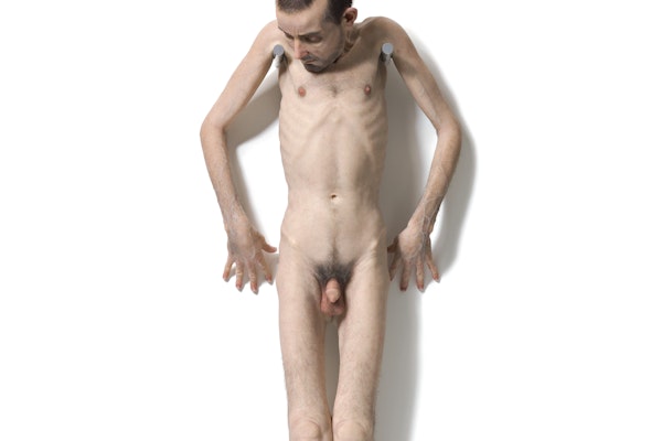 Sam Jinks, <em>Hanging man</em>, 2005, mixed media, 140 x 52 x 28 cm. Purchased through The Fornari Bequest 2005. Photo Graham Baring. Sam Jinks, <em>Hanging man</em>, 2005, mixed media, 140 x 52 x 28 cm. Purchased through The Fornari Bequest 2005. Photo Graham Baring.