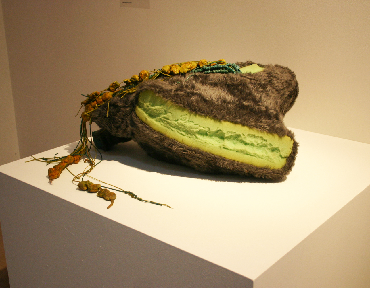 John Brooks. Organism 6. faux fur, foam, cotton, latex, foil. 2012. Courtesy of the artist.