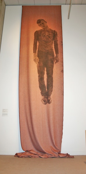 Andrew Treloar. Hnagma. synthetic emulsion on wool and polyester. 2011. Courtesy of the artist Andrew Treloar. Hnagma. synthetic emulsion on wool and polyester. 2011. Courtesy of the artist