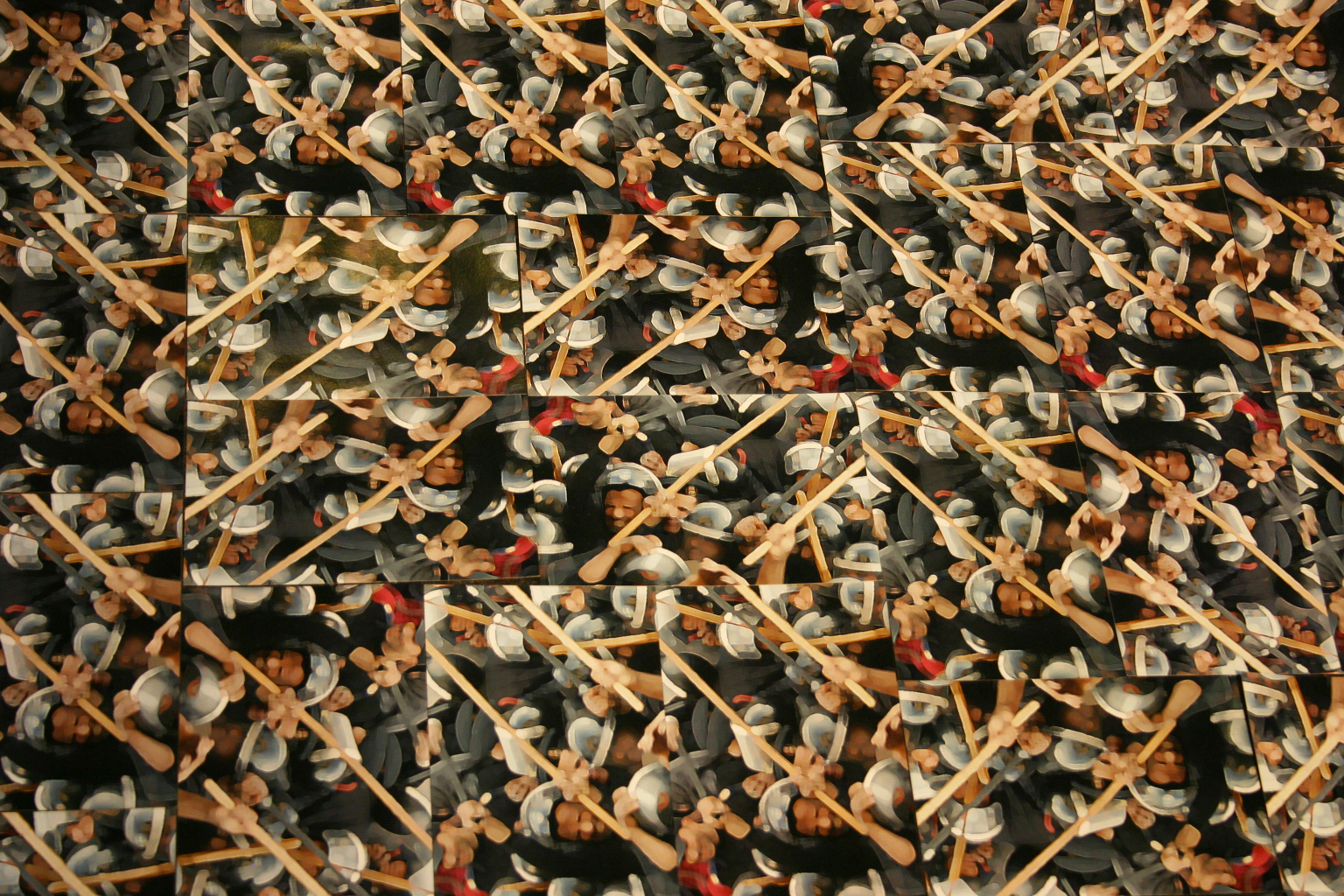 Azza Zein. iProtest (detail). photographs mounted on felt. 2012. Courtesy of the artist