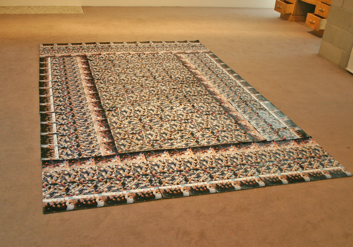 Azza Zein. iProtest. photographs mounted on felt. 2012. Courtesy of the artist