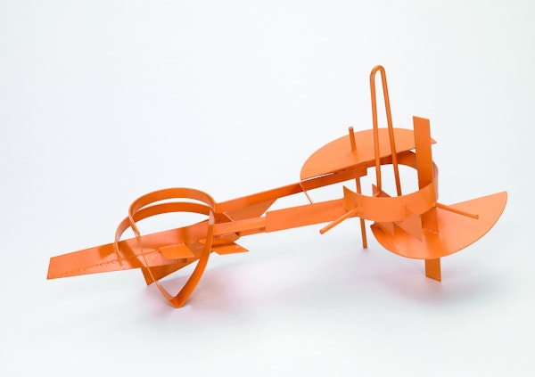 Lenton Parr, Daedalus 1965, steel, enamel paint, 64.1 × 130.0 × 41.0 cm. Collection of the National Gallery of Victoria, Melbourne. Gift of Sue Walker AM through the Australian Government's Cultural Gifts Program, 2010. © Courtesy of the artist's estate. Lenton Parr, Daedalus 1965, steel, enamel paint, 64.1 × 130.0 × 41.0 cm. Collection of the National Gallery of Victoria, Melbourne. Gift of Sue Walker AM through the Australian Government's Cultural Gifts Program, 2010. © Courtesy of the artist's estate.