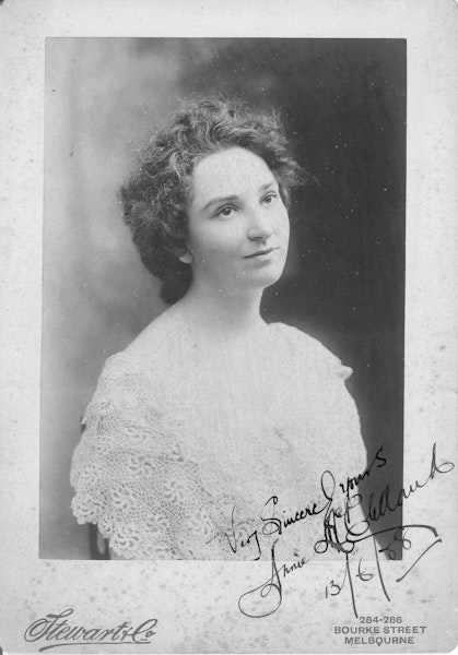 Portrait of Annie May 'Nan' McClelland, c1930s. Portrait of Annie May 'Nan' McClelland, c1930s.